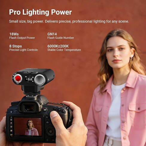 NEEWER Z160U-S Camera Flash Speedlite Compatible with Sony, Compatible with Godox, 18Ws GN14 6000K TTL 1/8000 HSS On Camera Flash Light with USB C 1100mAh Battery 1.4s Recycle 1100 Full Power Flashes in Kuwait