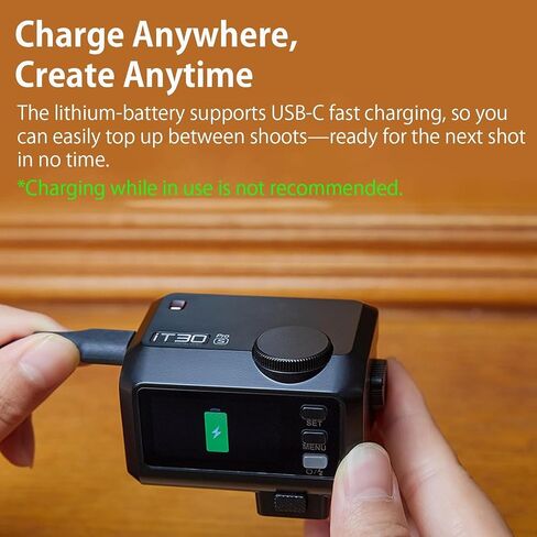 Godox iT30 pro N TTL Mini Flash iT30Pro N for Nikon - TTL Auto-Exposure, HSS 1/8000 Seconds, 2.4G Wireless Xsystem, 2.8" Full-Color Touchscreen, Lithium Battery in Saudi Arabia