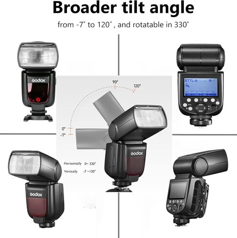 Godox TT685II-N TTL GN60 Speedlite Camera Flash HSS 1/8000s for Nikon | Compatible with Nikon DSLR. Recycles in 2.6s, 330 Flashes, i-TTL auto flash, hot shoe mount, 2.4G wireless X system in Kuwait