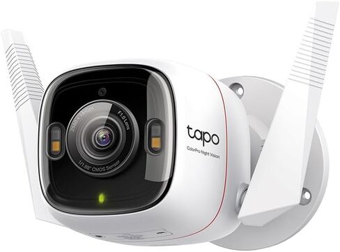 Tapo TP-Link 2K Security Camera Outdoor Wired, IP66 Weatherproof, Motion/Person Detection, Built-in Siren w/Night Vision, Cloud/SD Card Storage, 2-Way Audio, Works w/Alexa & Google Home C310 in Kuwait