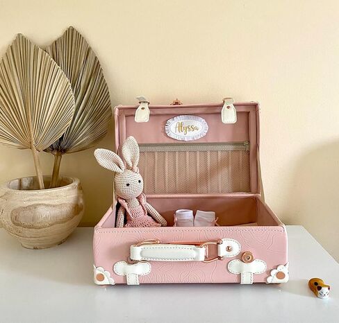Personalized Baby Keepsake Box, Suitcase, Trunk, Memento Box by Daisy Fields. Handmade & Hand-crafted in Kuwait