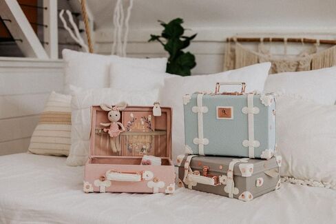 Personalized Baby Keepsake Box, Suitcase, Trunk, Memento Box by Daisy Fields. Handmade & Hand-crafted in Kuwait