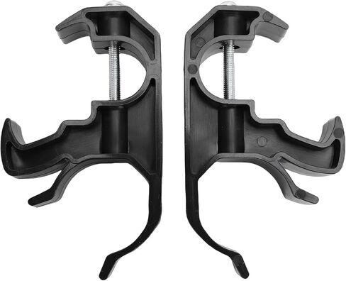 RiToEasysports Flashlight Mounting Bracket, ABS Flashlight Holder Mount, No Drill Easy Install, Black 2PCS, Quick Access Stable Fit for Unlimited 4 Door JL 2018 2025 in Kuwait