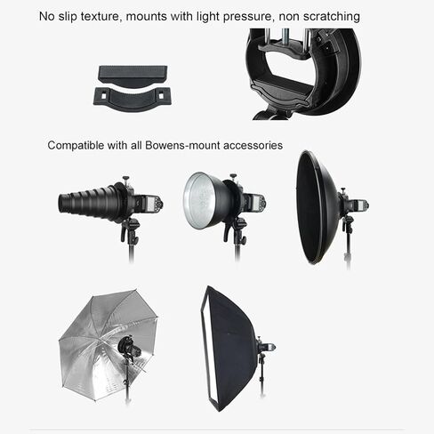 Kadimendium Flash S Type Bracket Fit for AD100Pro AD200Pro V860III V1 Flash Mount Holder with Adjustable Angle for Portraits and Weddings in Kuwait