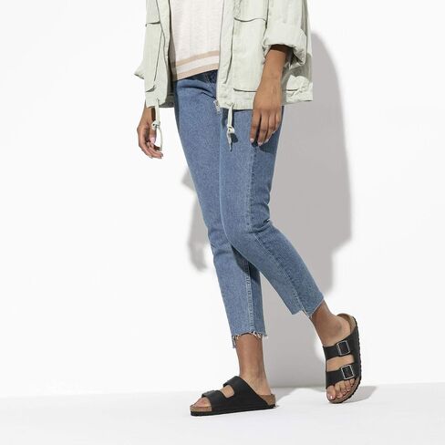 Birkenstock Unisex Arizona Sandal,Black Oiled Leather,39 M EU in Kuwait