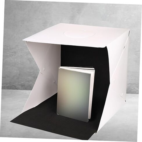 Veemoon Portable 30cm LED Light Tent Photo Box with Black and White Backdrops, Foldable Photography Light Box for Product Photography and Studio Shooting in Kuwait
