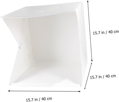 40cm Portable Mini Photography Light Box Tent with Adjustable LED Lighting, Folding Shooting Cube with 6 Color Backdrops for Product Photography in Kuwait