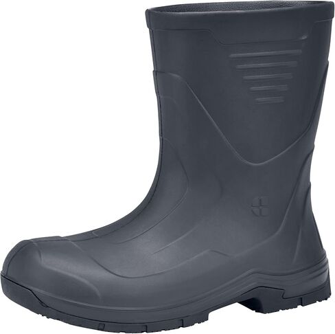 Shoes for Crews Bullfrog II Unisex Soft Toe Work Boot, Non-Slip, EH-Rated | Easy to clean & liquid-resistant with ladder grab & ASTM certification, slip-resistant for food processing & sanitation in Kuwait