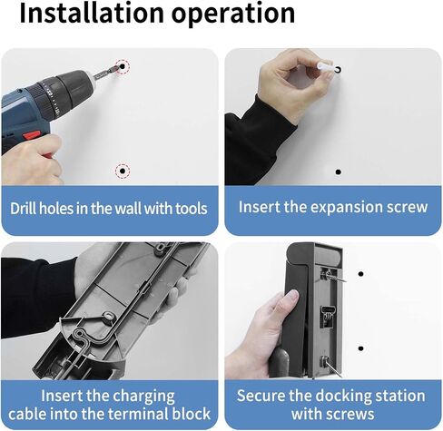 Wall Mount Docking Station Compatible with Dyson V7 V8 Cleaner | Compatible Cord-Free Vacuum Accessories Bracket, Easy Installation in Kuwait