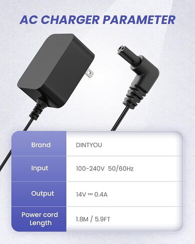 14V Charger for Black+Decker HHVJ315 HHVK320 Vacuum | For HHVJ315JD10, HHVJ315JMF71, HHVK320J10 and HHVK320JZ01; 14V 0.4A, NOT for 15V or 20V models. in Kuwait