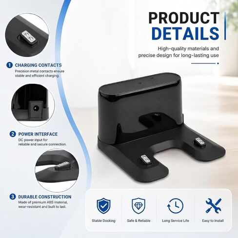 Charger Dock Base Replacement for MAMNV BR150/BR151 for GTTVO BR150/BR151 for ZCWA BR150/BR151 Vacuum Cleaners in Kuwait