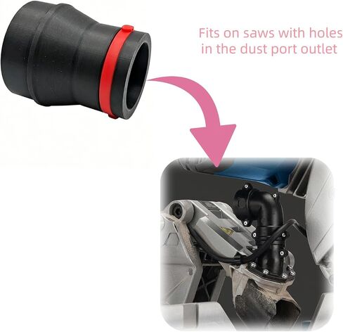 2.5-Inch Dust Collection Hose Adapter for Bosch Miter Saw (GCM12SD) – Improve Dust Control in Kuwait