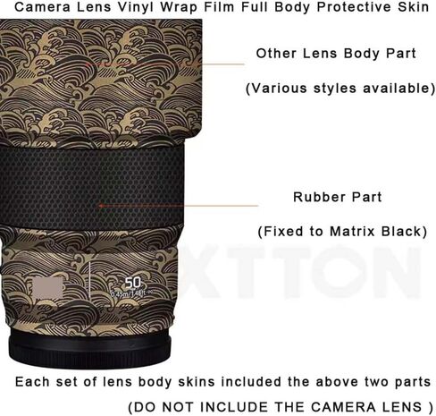 50 1.8 Camera Lens Skin Coat Wrap Protective Film Body Decal Anti-Scratch Sticker Accessories for Panasonic Lumix S 50mm F1.8(Titanium) in Kuwait