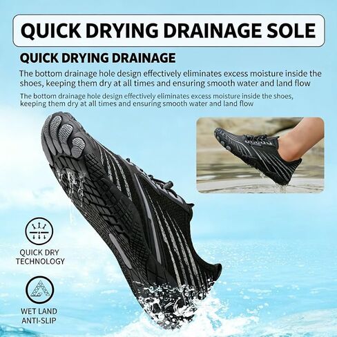 2026 New Barefoot Water Shoes for Women Men Quick-Dry & Breathable Athletic Footwear Non-Slip,Soft & Lightweight Design for Hiking,Beach,Swim,River Fashion Wide Toe Box Aqua Socks in Kuwait