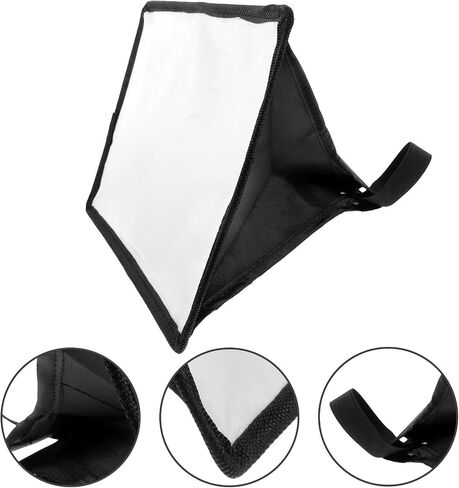 VALICLUD Portable Camera Flash Made of Reflector Fabric and Iron Softbox Diffuser Easy to Install and Simple to Operate for Top Flash Light for Photography Lighting in Kuwait