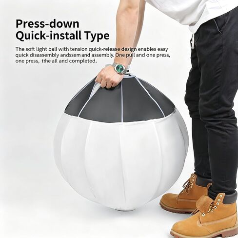 65Cm Softbox Ball Sphere Diffuser for Studio Flashing Monolight Continuous Lighting Photo Video Live Streaming Accessories Globular Softbox in Kuwait