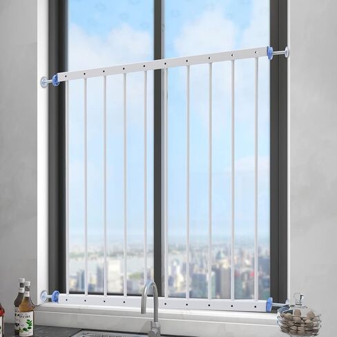 Baby Window Guards for Children, Adjustable Wide Kids Safety Window Guard Prevents Accidental Falls, Home Security Childproof Interior Bar Guard for Windows Wide 30.7" - 34.3"(1 Panels) in Kuwait