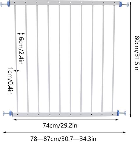 Baby Window Guards for Children, Adjustable Wide Kids Safety Window Guard Prevents Accidental Falls, Home Security Childproof Interior Bar Guard for Windows Wide 30.7" - 34.3"(1 Panels) in Kuwait