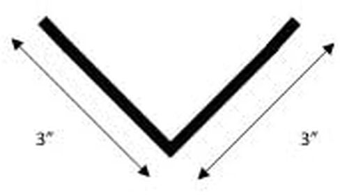 Stainless Steel Corner Guard, 3" X 3" X 36", No Wings - Flat Sides in Kuwait