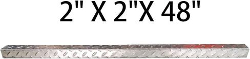 Diamond Plate Angle, Stainless Steel Corner Guard 2 x 2 x 48 inch, Metal Stair Nosing, Wall Trim, Pack of 4(Outside Corner) in Kuwait