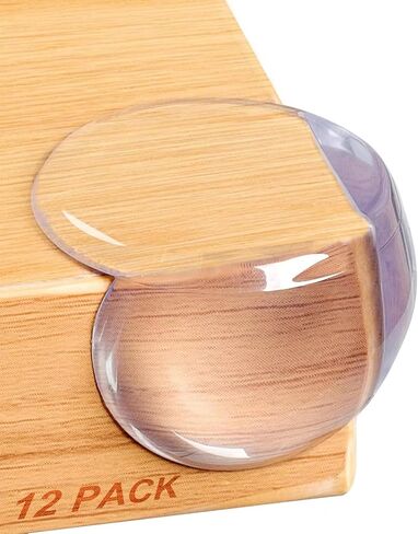 Corner Protector for Baby, Protectors Guards, Furniture Corner Guard & Edge Safety Bumpers - Baby Proof Bumper Cushion - Clear & Transparent (12 Pack) in Kuwait