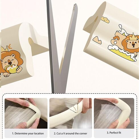 Baby Proofing Edges Corner Protector Thickened Anti-Collision Pad 6.56ft Total Length for Child Home Daily in Kuwait