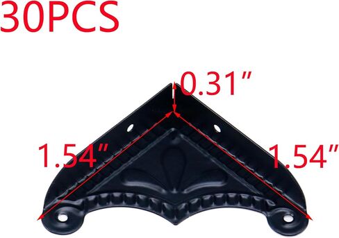 T Tulead 30Pcs Iron Box Corner Protectors 1.54in Furniture Box Edge Guards in Kuwait