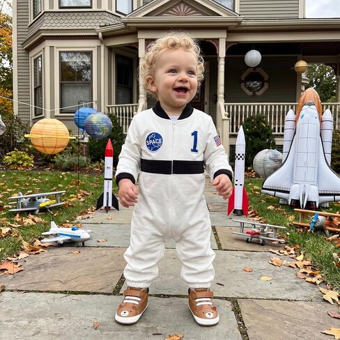 Baby Astronaut Outfit Zipper Romper Space Onesie One Piece Jumpsuit | Baby boy girl astronaut outfit, Baby astronaut onesie, Baby space onesie, Zipper closure, for party/Halloween/birthday gifts in Kuwait