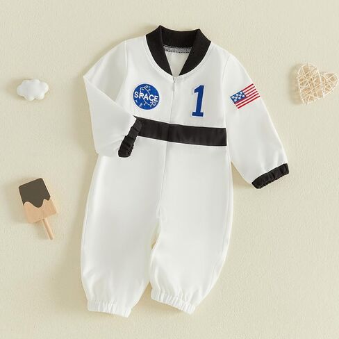 Baby Astronaut Outfit Zipper Romper Space Onesie One Piece Jumpsuit | Baby boy girl astronaut outfit, Baby astronaut onesie, Baby space onesie, Zipper closure, for party/Halloween/birthday gifts in Kuwait