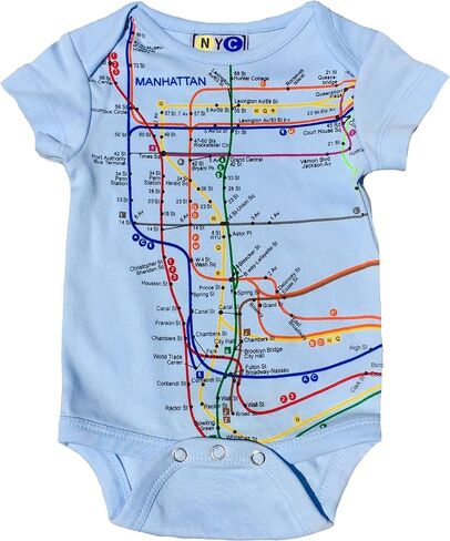NYC Subway Line Infant Romper (Brooklyn) in Kuwait