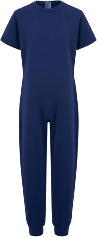 Freebily Adaptive Clothing for Special Needs Kids Boys Anti-strip Zip Back Romper Long Leg Jumpsuit Overalls in Kuwait