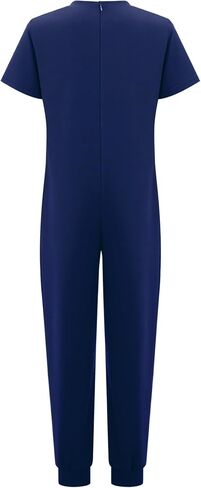 Freebily Adaptive Clothing for Special Needs Kids Boys Anti-strip Zip Back Romper Long Leg Jumpsuit Overalls in Kuwait