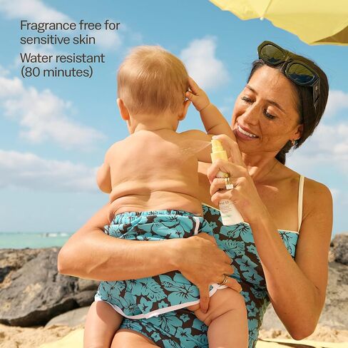 Sun Bum Baby Bum SPF 50 Sunscreen Spray | Mineral Uva/Uvb Face & Body Protection for Sensitive Skin | Fragrance Free | Travel Size | 3 fl oz | 2 Pack in Kuwait