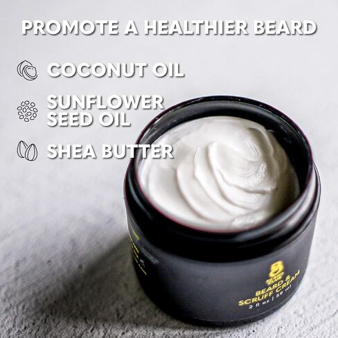 The Beard Club Biotin Beard Cream - Moisturizing and Hydrating Shea Butter for Healthier Facial Hair & Skin in Kuwait