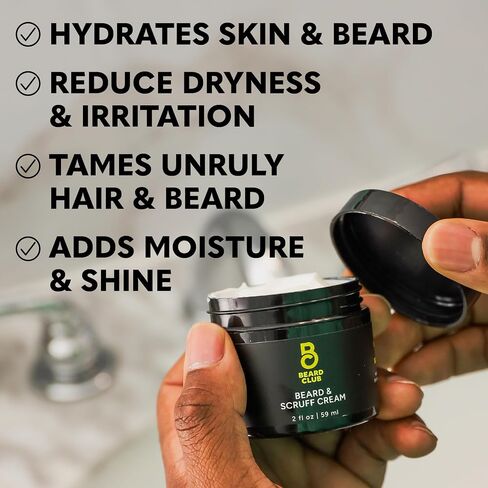 The Beard Club Biotin Beard Cream - Moisturizing and Hydrating Shea Butter for Healthier Facial Hair & Skin in Kuwait