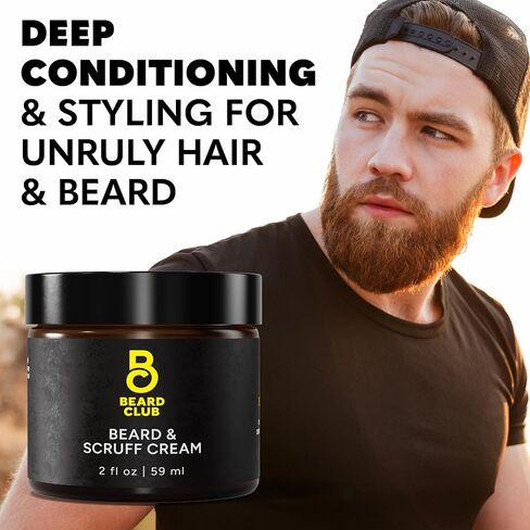 The Beard Club Biotin Beard Cream - Moisturizing and Hydrating Shea Butter for Healthier Facial Hair & Skin in Kuwait