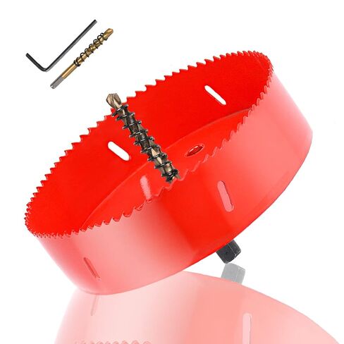 5.3 Inch Bi-Metal Hole Saw HSS Hole Cutter Heavy Duty for Drilling Wood Plastic Plywood Ceiling Thin Metal(135mm) in Kuwait