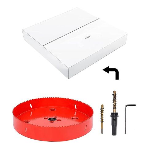 5.3 Inch Bi-Metal Hole Saw HSS Hole Cutter Heavy Duty for Drilling Wood Plastic Plywood Ceiling Thin Metal(135mm) in Kuwait