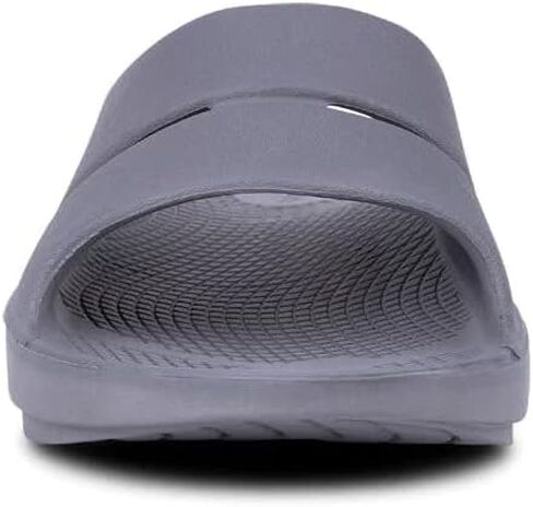 OOFOS - Unisex OOahh Sport - Post Run Recovery Slide Sandal (Slate Grey, US Men's Size 13/Women's Size 15) in Kuwait