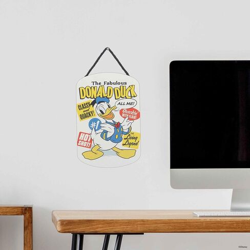 Disney Donald Duck Hanging Wood Wall Decor | The Fabulous Donald Duck Sign for Kids' Bedroom or Movie Room in Kuwait