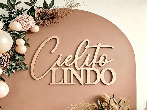 Cielito Lindo Sign for Background,Wooden Mexican Themed Party Decorations for Mexican Baby Show Birthday Wedding Bridal Shower Party Decorations in Kuwait