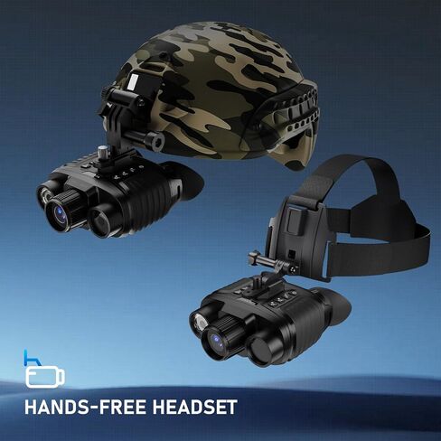 GOYOJO 4K Head-Mounted Night Vision Goggles, Night Vision Binoculars with 4500mAh Rechargeable Battery, 32GB Card Recording Photo & Video for Hunting & Camping in Kuwait