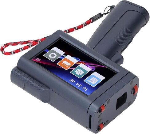 Professional Portable Handheld Inkjet Printer 12.7mm Printing Height 4.3 Inch HD Touch Screen with Quad CPU for Industrial Commercial Labeling ABS Construction Blue in Kuwait