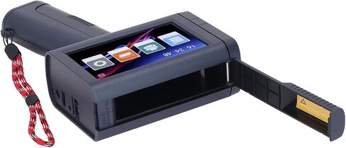 Professional Portable Handheld Inkjet Printer 12.7mm Printing Height 4.3 Inch HD Touch Screen with Quad CPU for Industrial Commercial Labeling ABS Construction Blue in Kuwait