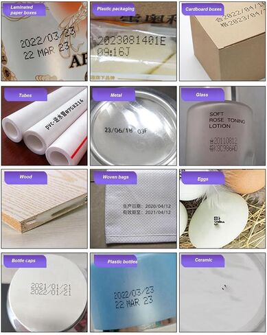 Professional Portable Handheld Inkjet Printer 12.7mm Printing Height 4.3 Inch HD Touch Screen with Quad CPU for Industrial Commercial Labeling ABS Construction Blue in Kuwait