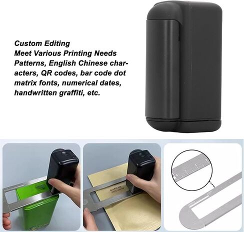 Handheld Inkjet Printer, Fast Drying Portable Mini Coding Machine with Bluetooth for Smartphone, Print on Cloth Wood Glass Bag Cup in Kuwait
