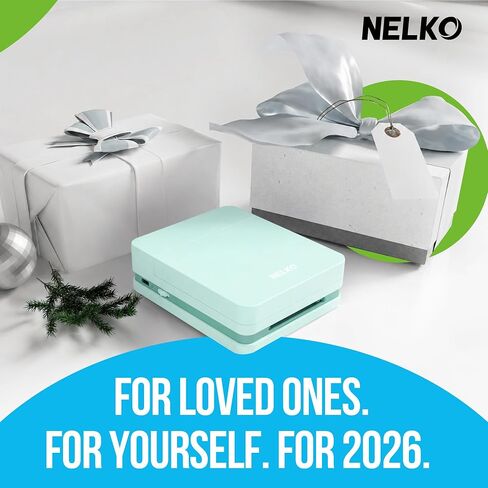 Nelko PP01 Photo Printer with 100 Sheets Photo Papaer, Green in Kuwait
