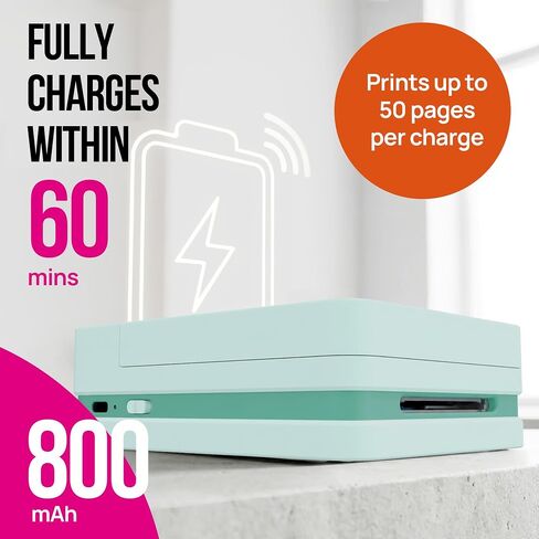 Nelko PP01 Photo Printer with 100 Sheets Photo Papaer, Green in Kuwait
