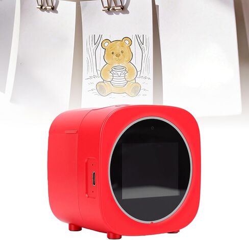 AI Voice Control Printer, WiFi APP Thermal Photo Printer with 2.4 Inch Eye Friendly HD Screen for Kids in Kuwait
