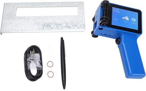 Handheld Inkjet Printer Portable Cordless Mini Printer Gun with 4.3in HD Touch Screen No Required 12.7mm Print Height for QR Code Barcode Label Printing on Multiple Material in Kuwait